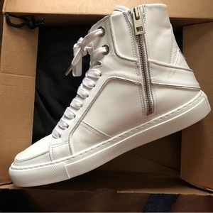 Zadig & Voltaire Flash High Top Sneaker in White